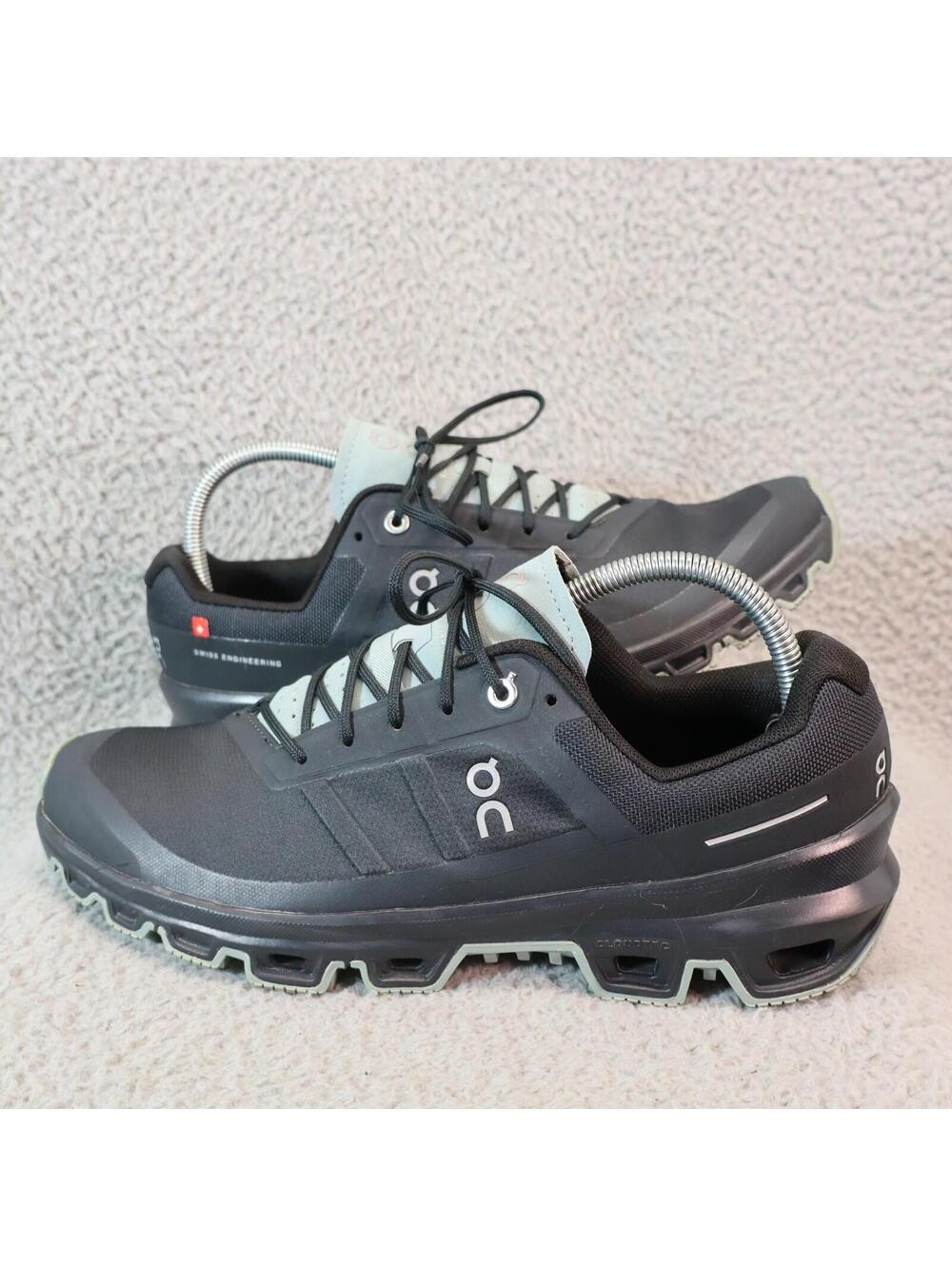 On Cloud Cloudventure Peak Trail Shoes Womens Sz 10.5 Black